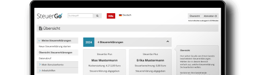 SteuerGo - Ihre Steuererklärung plus Erstattung