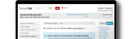SteuerGo - Ihre Steuererklärung plus Erstattung