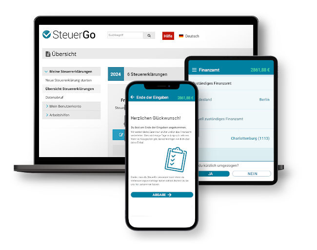 SteuerGo - Überall verfügbar
