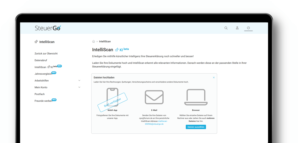 Screenshot SteuerGo